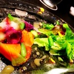 Ebisu 言の葉 - 美味しいお野菜が色鮮やかに仕立てられたお料理！凄く綺麗でした。ヘルシー♪
