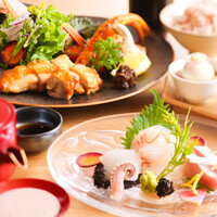 【土日祝限定ランチ】さんぽう御膳　季節の海鮮と但馬の鶏グリル