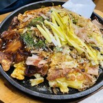 Okonomiyaki Mori - 黄ニラのお好み焼き