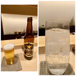 鮨 はしもと - ビールにハイボール