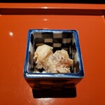 明神館 - 蛸柔らか煮唐揚げ。