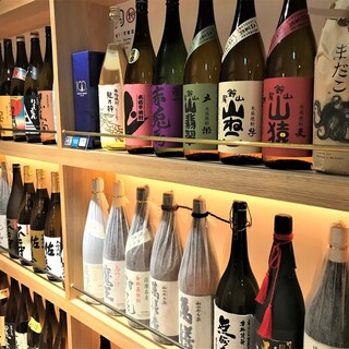 鹿児島の地酒90種類の芋焼酎！ワイン、日本酒、ウイスキーも！