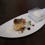 イタリア料理 レガメント - ティラミスとレモンソルベ