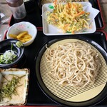 おさい家 - もりそば 800円、とろろ 50円、かき揚げ 50円