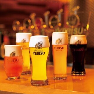 こだわりの飲み放題！歓迎会・送迎会はヱビスビールで乾杯！！