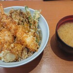 Tendon Tenya - オールスター天丼味噌汁付