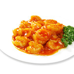 Prawns with chili sauce