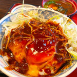 さくら豊月 - 味噌カツ丼　840円也
            味噌は甘めで、目玉焼きとの相性も良いですね