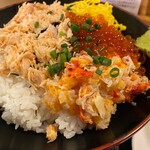 魚蔵 ねむろ - ねむろ丼大盛り