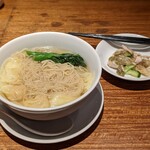 糖朝 - 蝦ワンタン入り香港麺セット