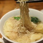 糖朝 - 蝦ワンタン入り香港麺 細麺