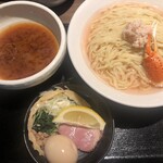 鴨出汁中華蕎麦 麺屋yoshiki - 蟹の淡麗手揉みつけ麺