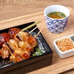 Daisen Yakitori (grilled chicken skewers) heavy