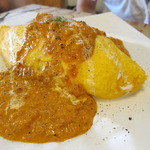 カフェレストラン ホット・ベリー - ホタテとズワイガニソースのオムライス