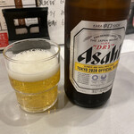 世界一のカキフライと肴 わぶ - とりあえず瓶ビール