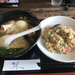 らーめん工房 海 - だし塩ラーメン&炒飯