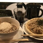 銀座 カローン - 〆のざる蕎麦、〆のとろろ蕎麦