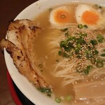 麺屋 龍丸 - 龍丸特製鯛汐そば☆にんにく大盛