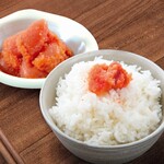ご飯のおとも！明太子がお替り自由♪
