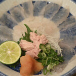 千代娘 - 皮剥のお造り 