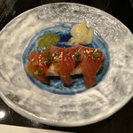 新日本料理 宗春 - シャリの上に初鰹の漬け