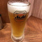 串かつでんがな - 1杯目 生ビール\(//∇//)\