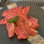 Yamagata Gyuu Suteki Ando Yakiniku Kakashi - 山形牛焼肉定食 1760円。