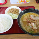 丸三 - 料理写真:ミニ生姜焼きラーメンセット 20201.3月