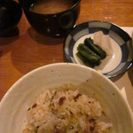 利心 - 炊き込みご飯＆吸い物