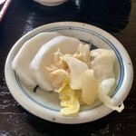 うなぎ初 - 定食に付く漬け物