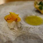 レストラン ナズ - ヤマメの付け合せ