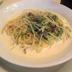Pasta & Pizza RUMBLE - Rumble・生ハムと水菜のクリームソース