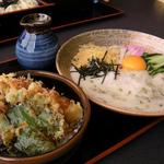 すしめん処 大京 - とろろそば￥924とミニ天丼