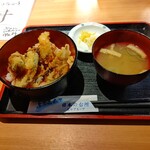 庄や - 【2021.3.31(水)】日替わりランチ(天丼・並盛)500円
