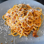 リボリータ エ サルメリア - プロシュートとペコリーノチーズのアマリチャーナ(日替り)