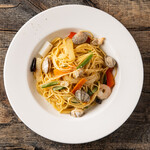 Peperoncino with Seafood and vegetables