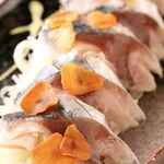 ● Finished with mackerel sashimi ●