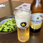 杉戸天然温泉雅楽の湯　みやび - ノンアルコールビールと枝豆