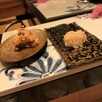 鮓 きずな - 余市あん肝 奈良漬け、浅草海苔