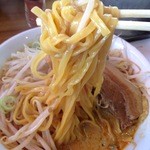 麓郷舎 - 平打ち太麺　辛味噌￥７５０