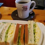 コメダ珈琲店 - ミックスサンド＆たっぷりアメリカン