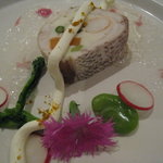 アバ - 前菜、桜鯛のバロティーヌ風 春の彩り