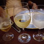 ア・ラ・プラージュ - 2009/5月：生ビール1杯の後はワインはHさんおまかせでグラスにて