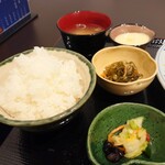 和食処 百彩 - 2021年3月　ご飯と小鉢たち