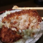 まぐま - 生姜焼き（肉100g＆コロッケ）定食（935円）