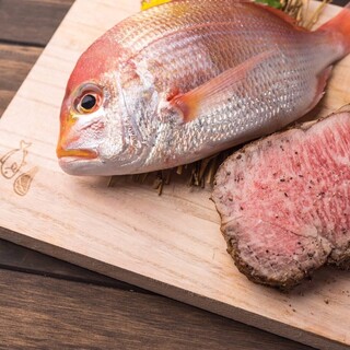 The owner's discerning meat and fish are made from different ingredients☆