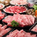 [All-you-can-eat] Kuroge Wagyu beef shabu shabu or Sukiyaki course 6,248 yen (tax included)
