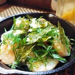 インディ庵 - 長芋明太バター炒め