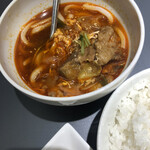 焼肉 せんりゅう - ハーフカルビうどんアップ