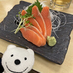 酒蔵お太幸 - トロサーモン Fatty Salmon Sashimi at Sakagura Otako, Chuo！♪☆(*^o^*)